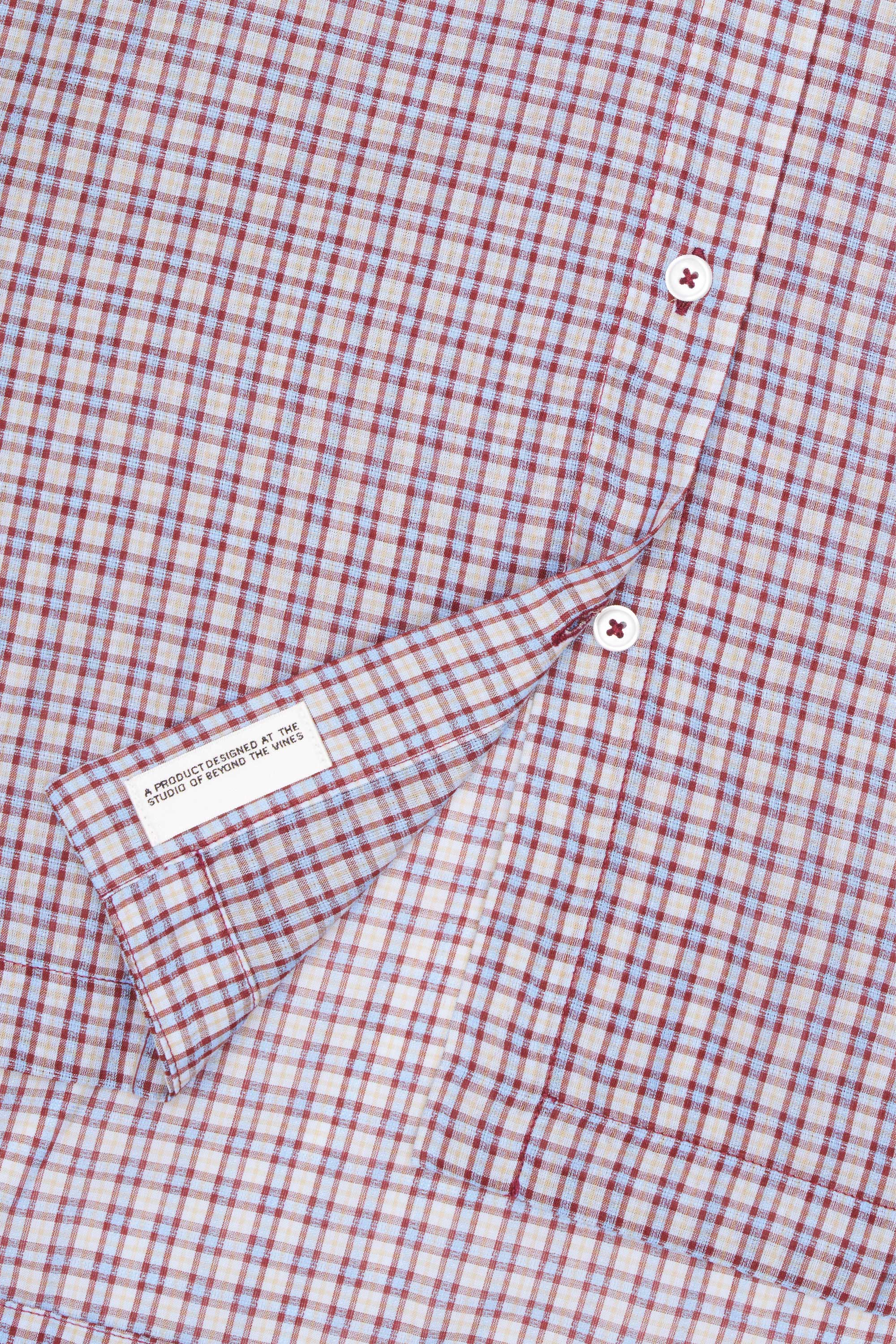 Maroon Checkered
