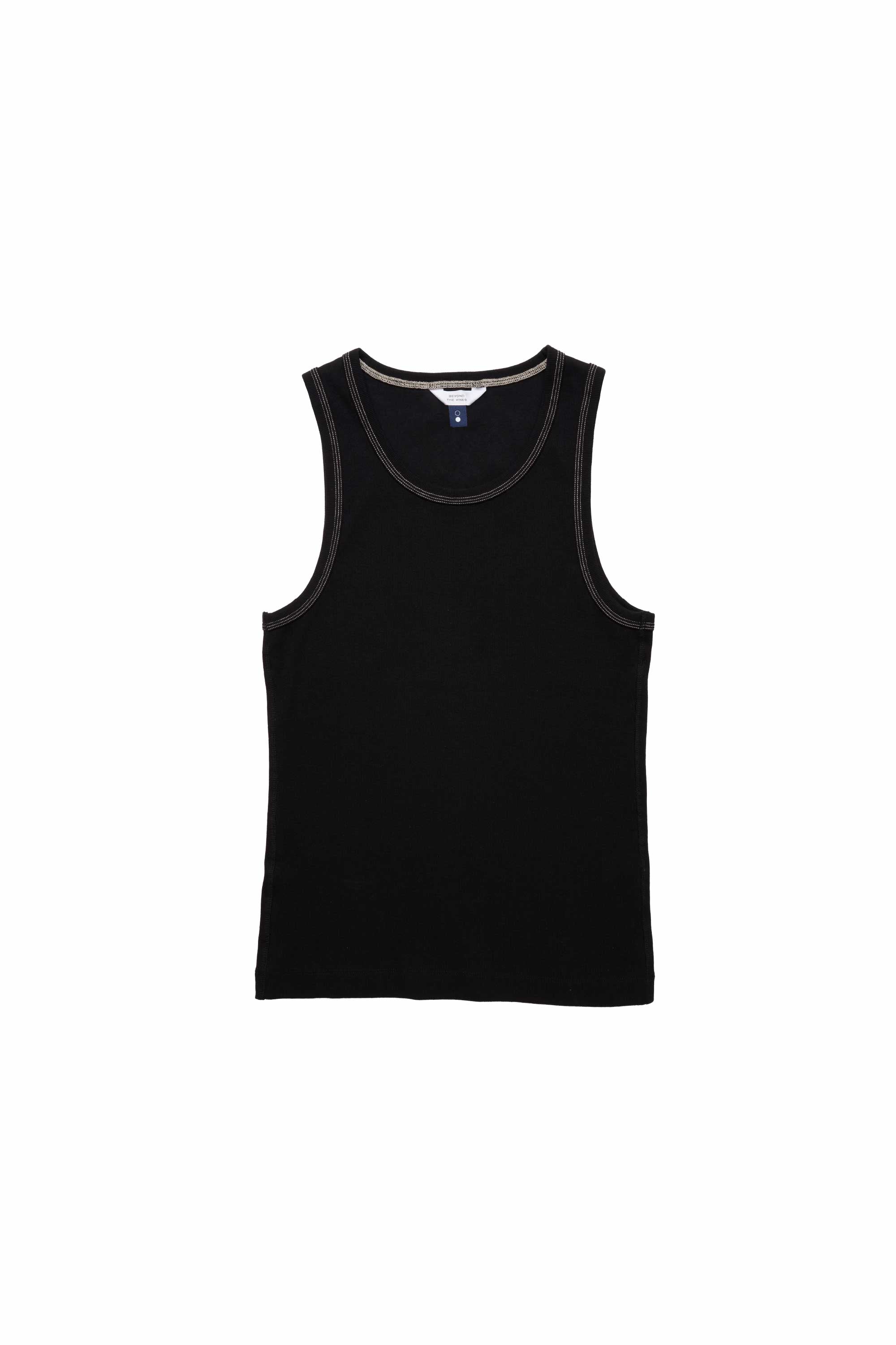 Contrast Ribbed Tank Top | Beyond The Vines – Beyond The Vines Singapore